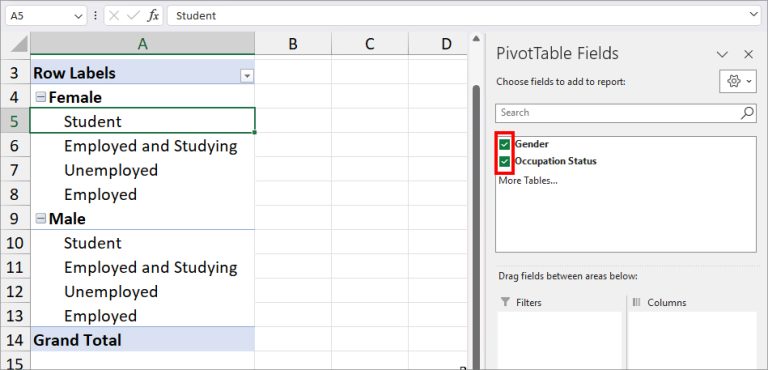 How To Create Cross Tabulation In Excel