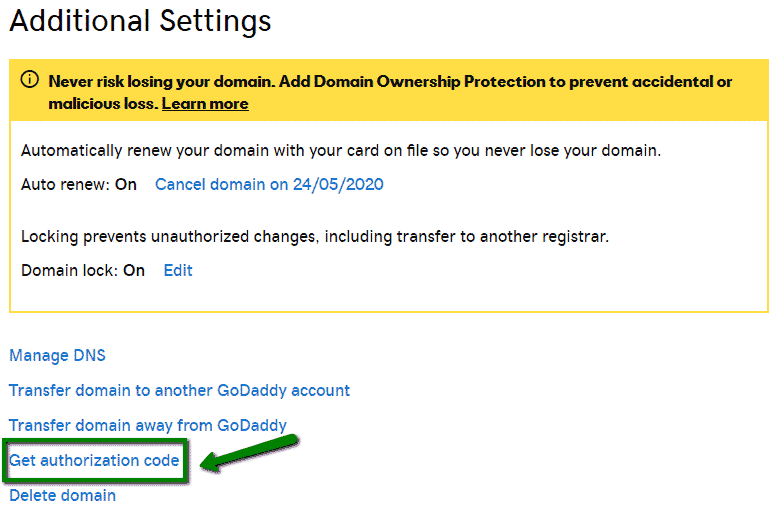 Transferring domains from GoDaddy to another registrar  