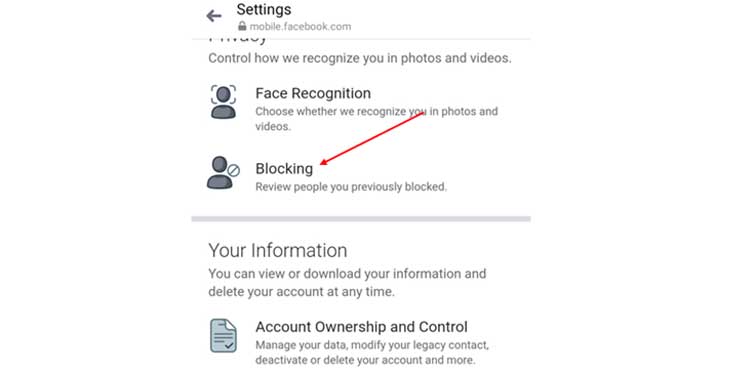 Block Settings on App