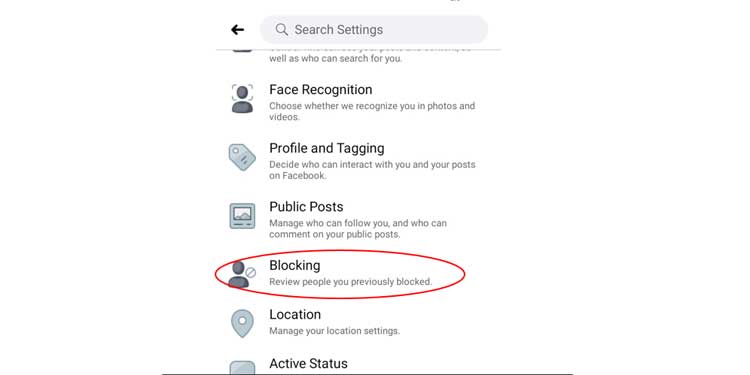 Block Settings on Phone