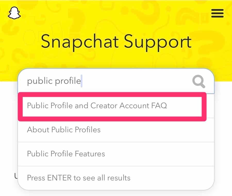 Can't find option to create public profile