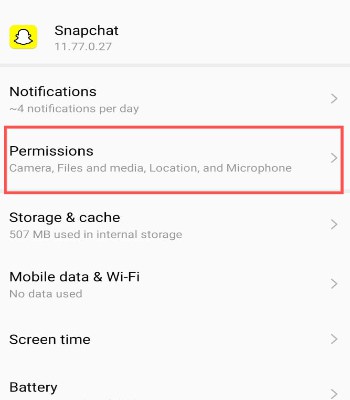 Mobile permissions