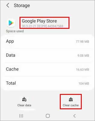clear-cache-google-playstore