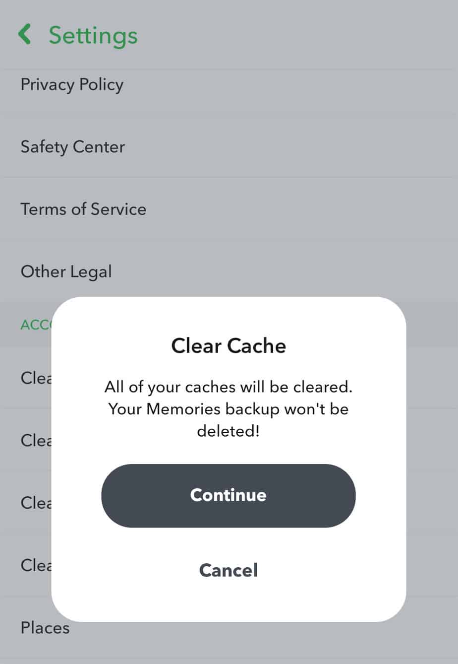 clear-snapchat-cache