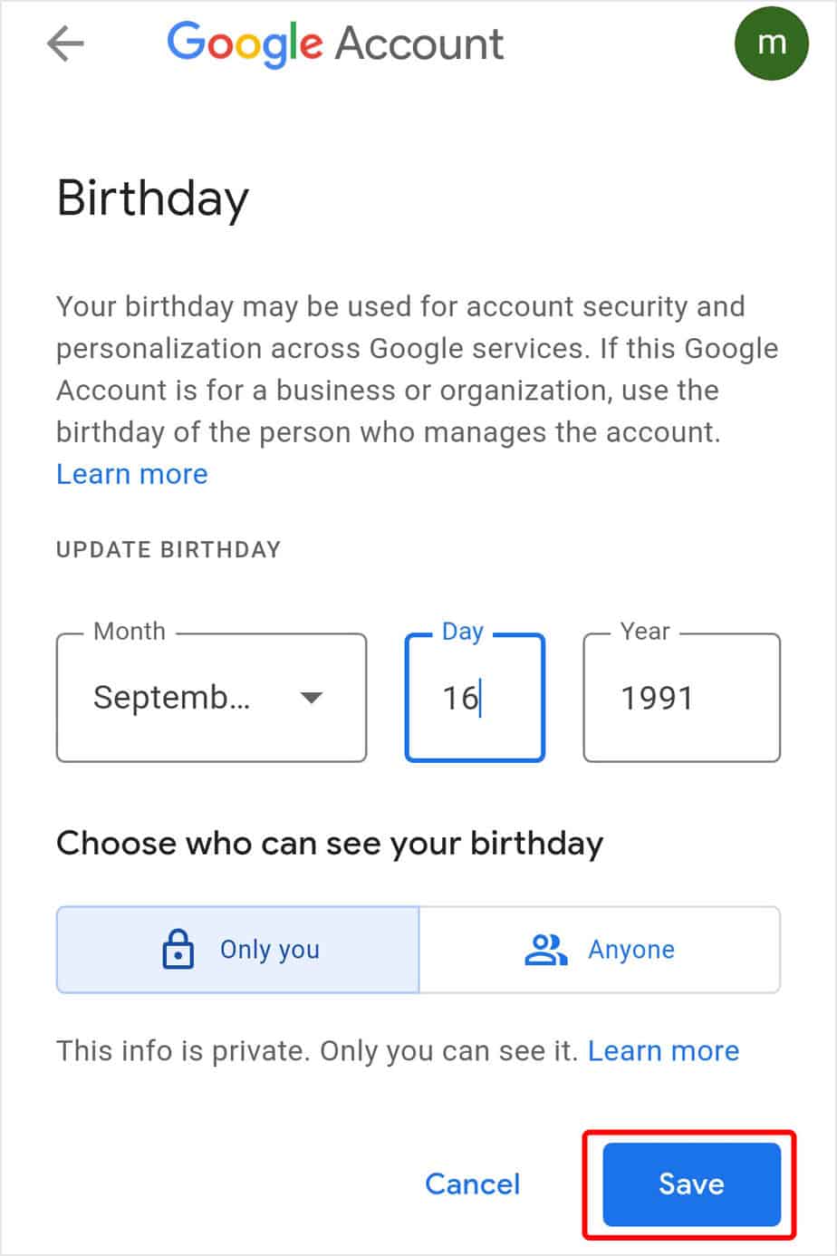 update-birthday-on-google-for-mobile