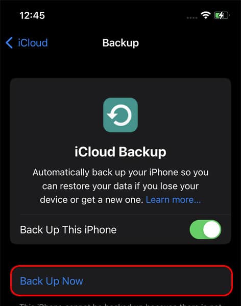 Click-on-Backup-Now