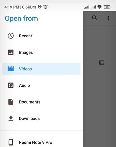 Click-on-Videos-from-the-options-on-the-topmost-part-of-the-screen