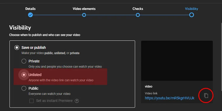 From-Save-or-publish,-click-on-Unlisted