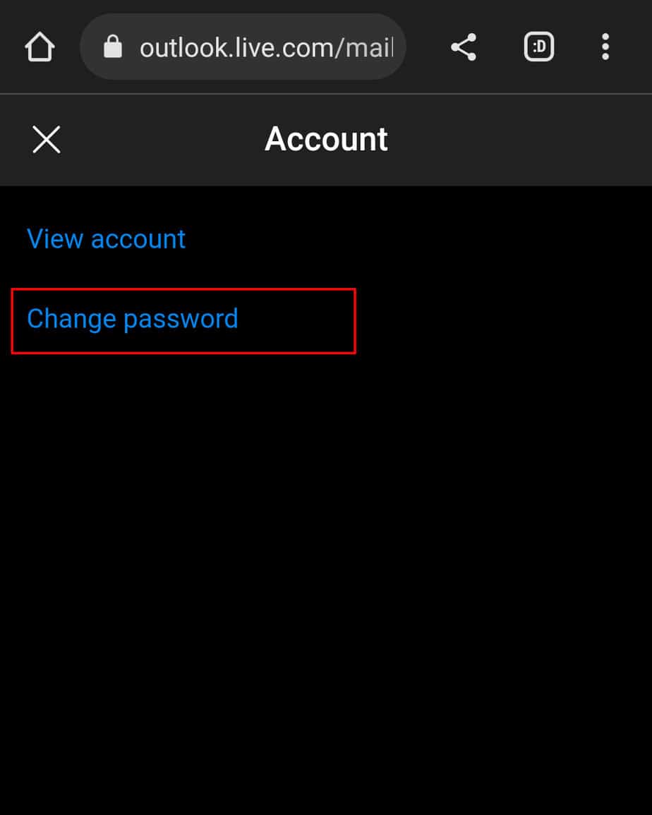change-password-hotmail-in-mobile