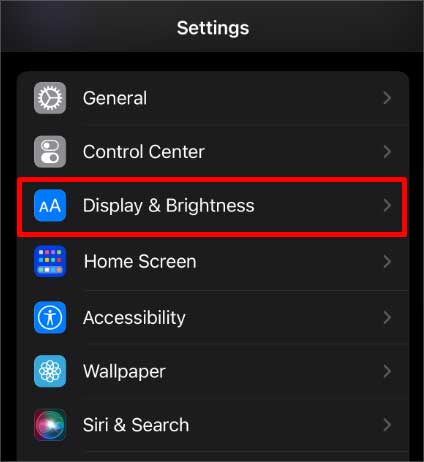 display-and-brightness-option