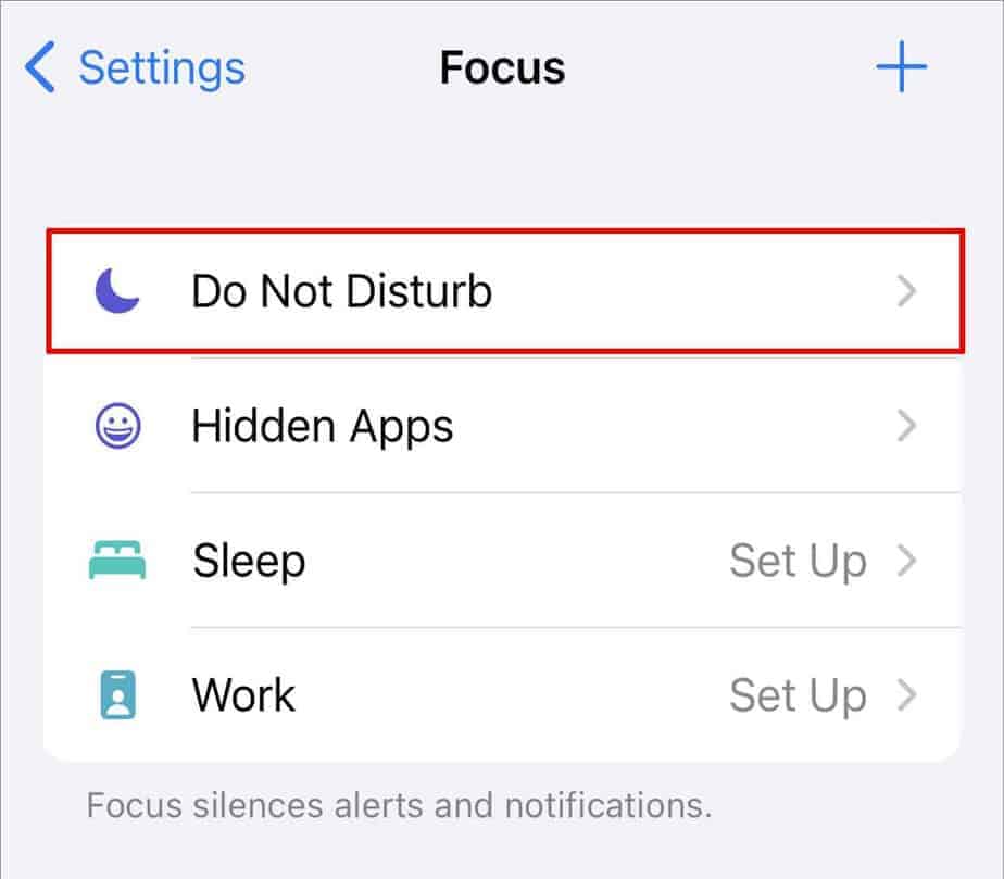 select-do-not-disturb-mode