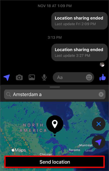 send-location-option-on-messenger