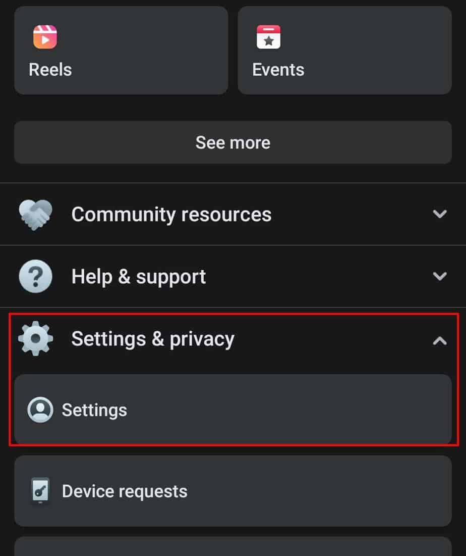 settings-and-app-in-facebook-app
