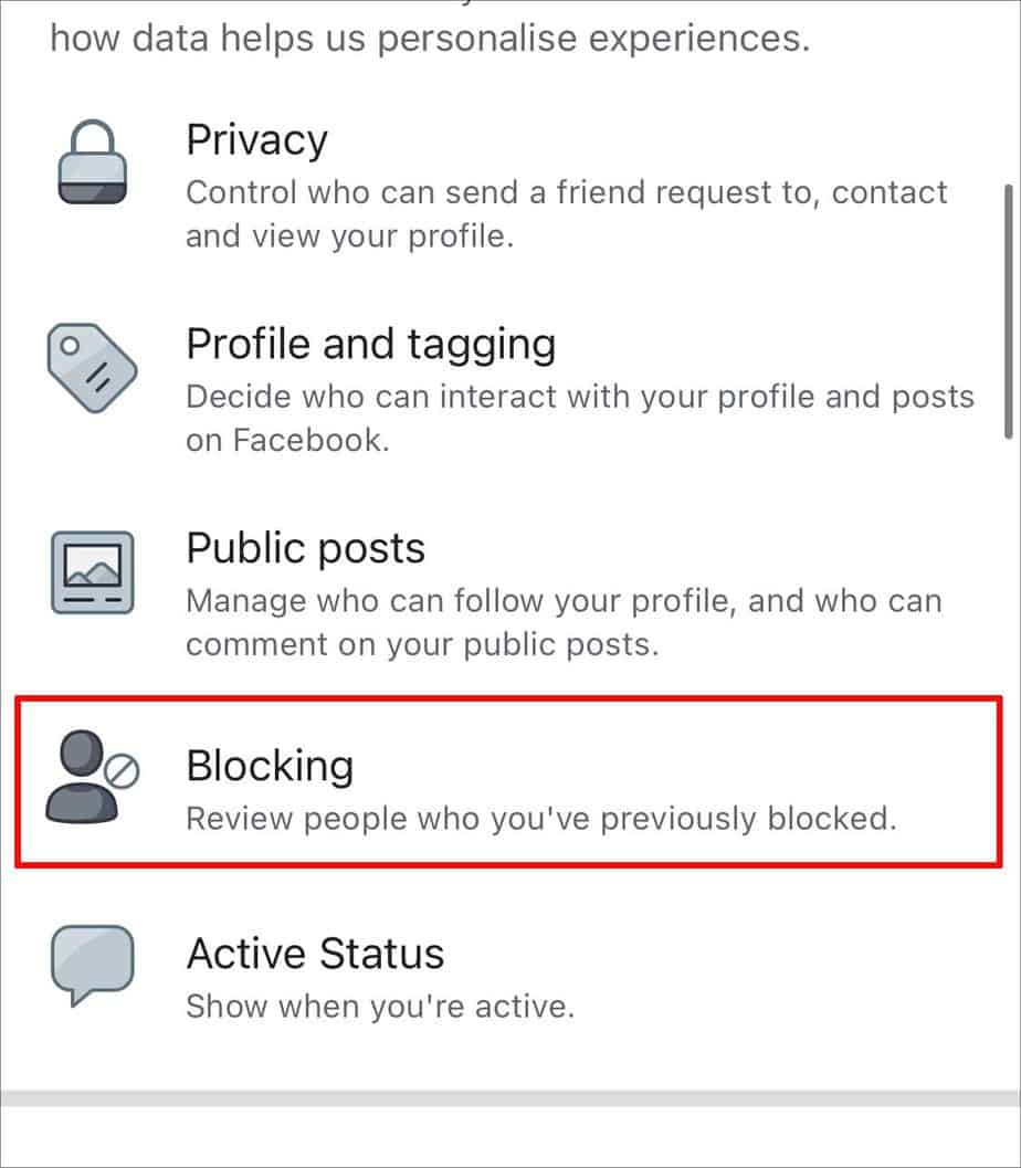 Blocking-via-messenger