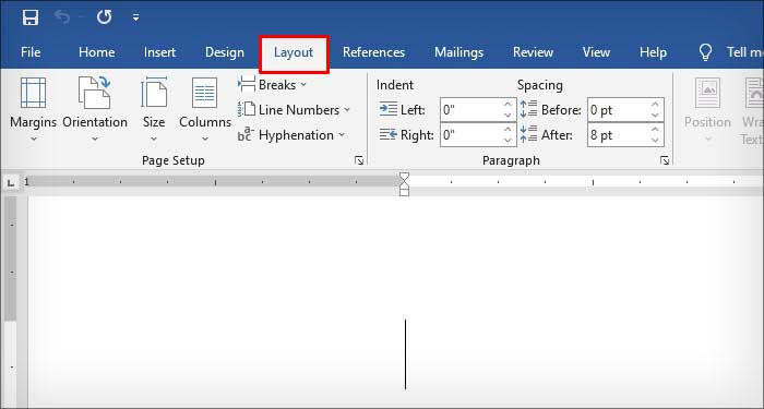 Microsoft-word-layout-tab