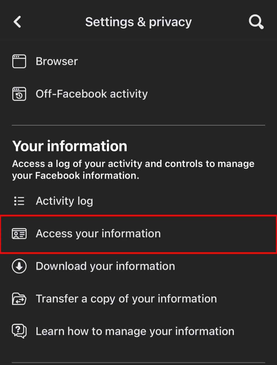 access-your-information