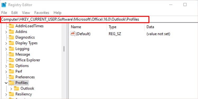 directory-till-outlook-profiles