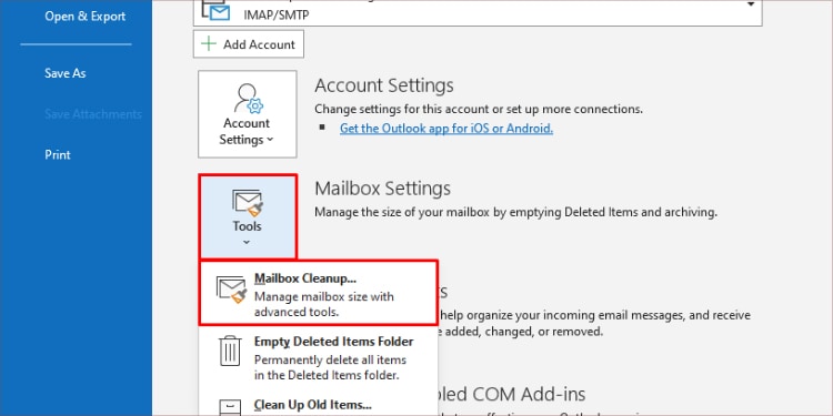 mailbox-cleanup