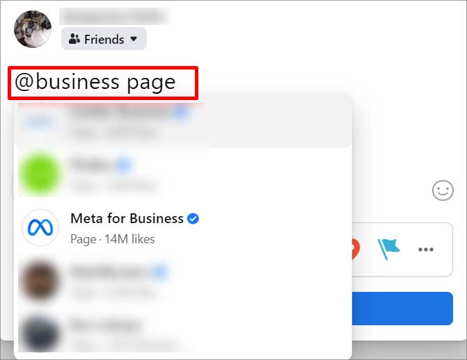mention-the-business-page-name