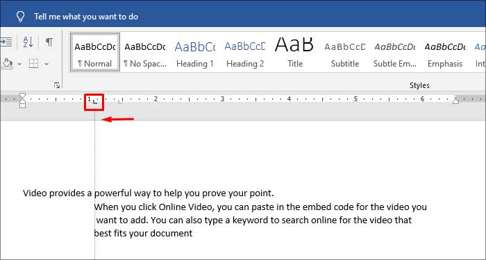 How To Insert A Tab Stop In Word