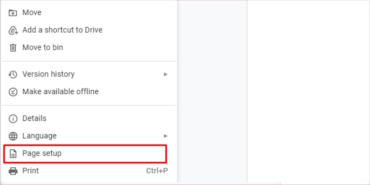 page-setup-on-google-docs