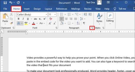 How to Insert a Tab Stop in Word