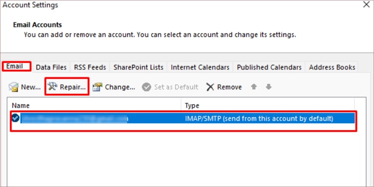 repair-account-in-outlook