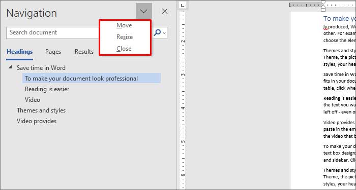 How To Add Headings To Navigation Pane In Word 365