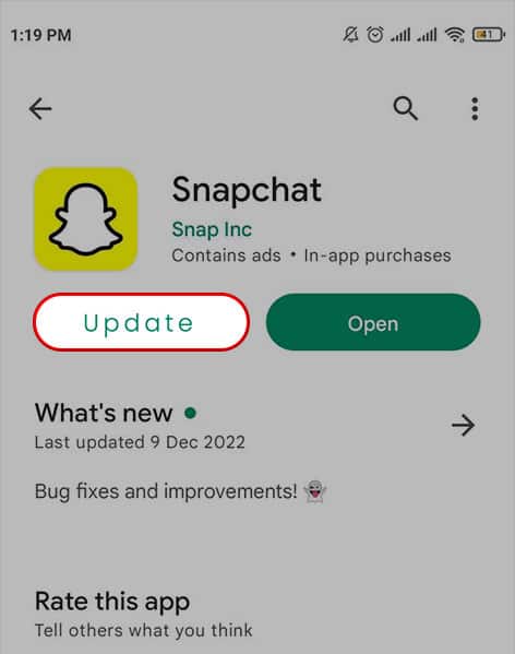 tap-on-update-snapchat