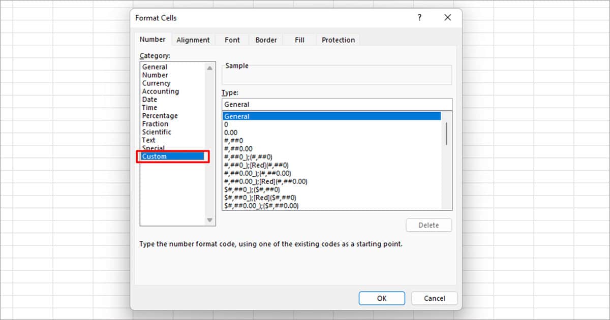 Apply Custom Cell Format Excel
