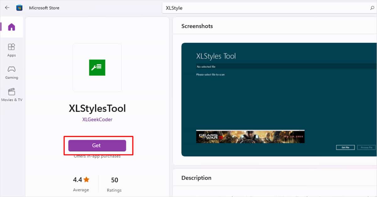 Get XLStyles Tool Microsoft Store