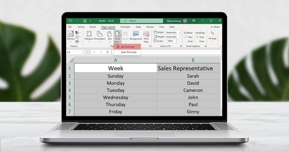 How to Set Print Area in Excel (4 Ways)