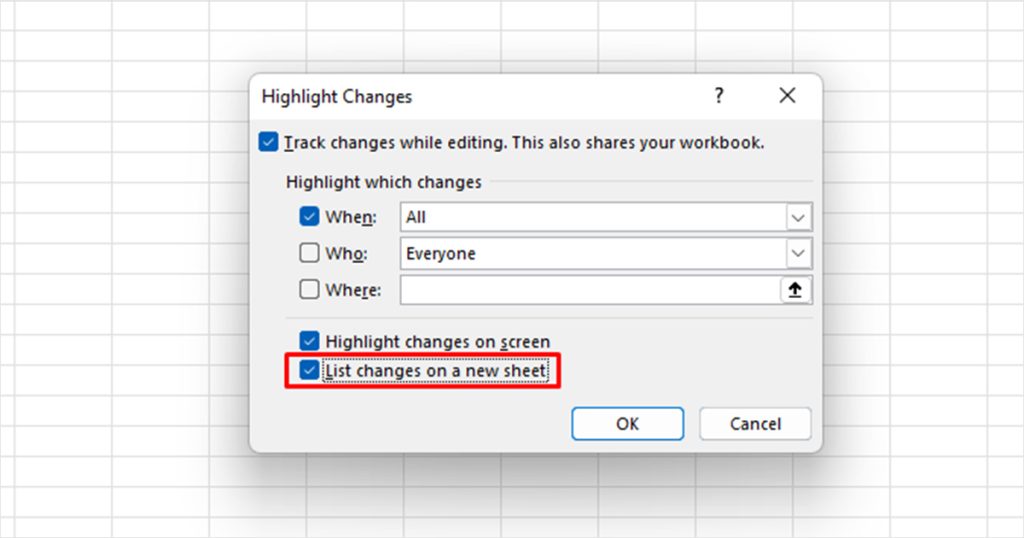 How to Track Changes in Excel