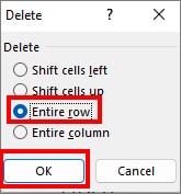 Choose-Entire-row-and-click-OK