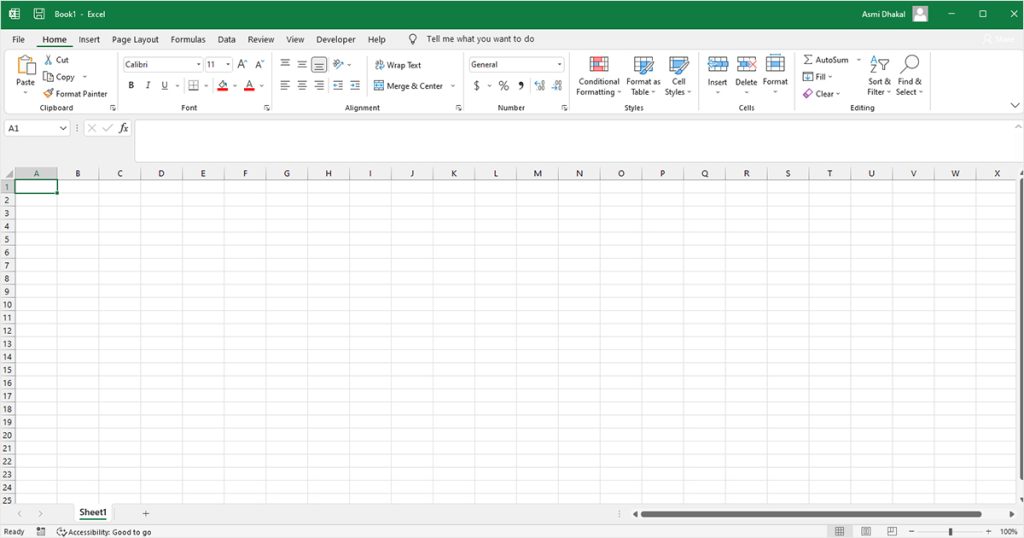 Excel Workbook