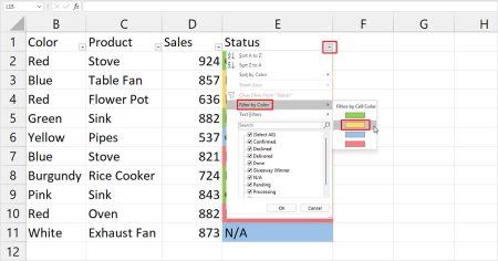How to Count Highlighted Cells