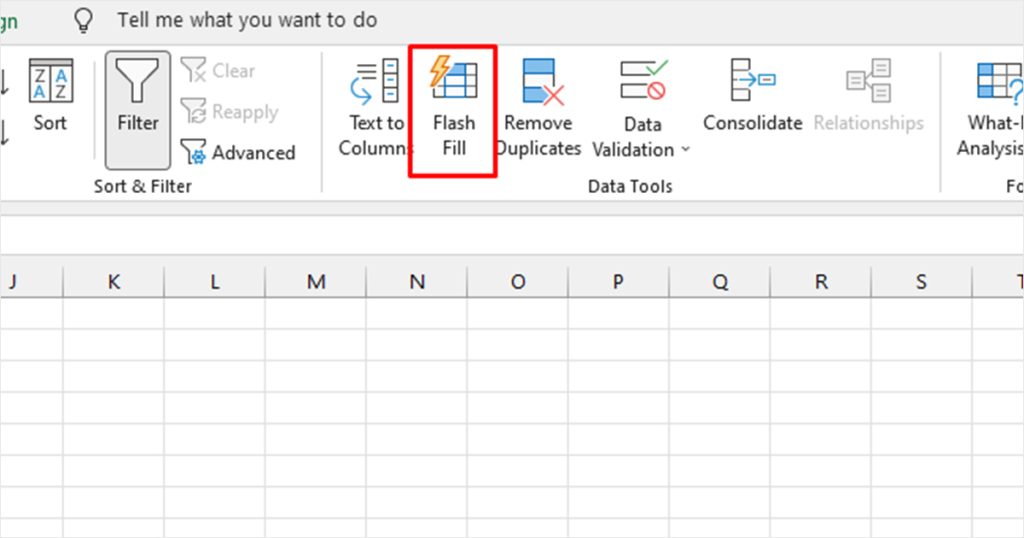 Flash Fill Excel