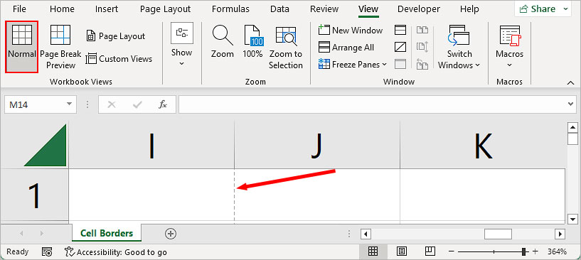 What Do The Dotted Lines In Excel Mean