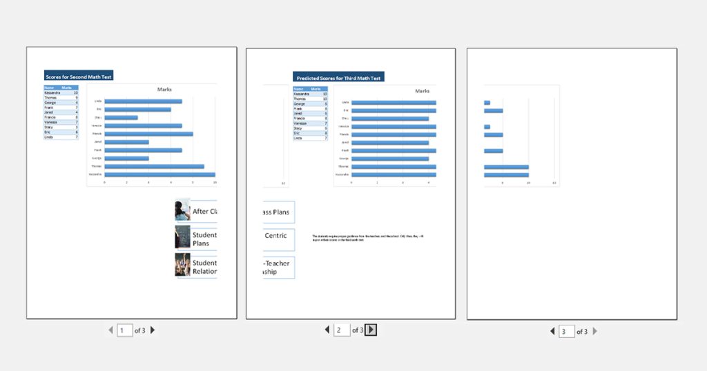 Print preview Excel