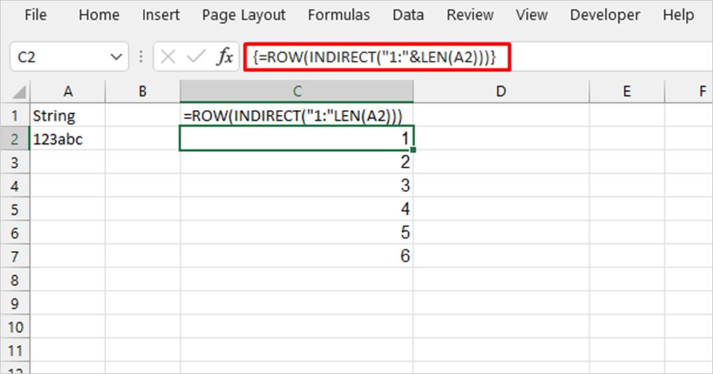 ROW function