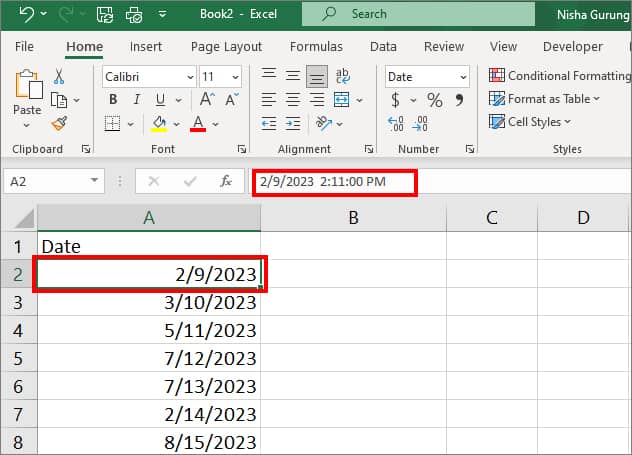 Remove timestamp by changing to short date format