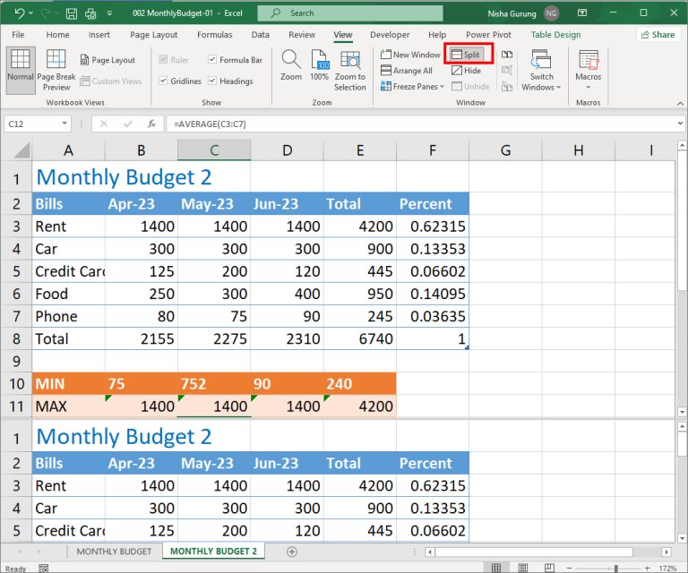 how-to-view-two-worksheets-side-by-side-in-excel