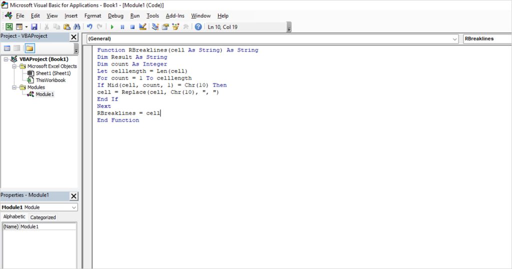 How to Remove Line Breaks in Excel