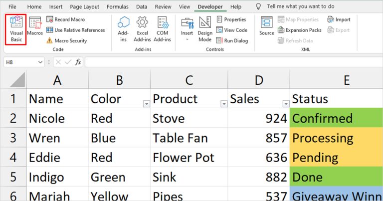How to Count Highlighted Cells