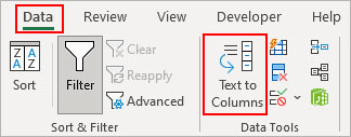 click-Text-to-Columns