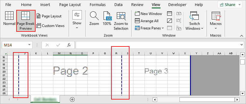 How To Remove White Dotted Lines In Excel