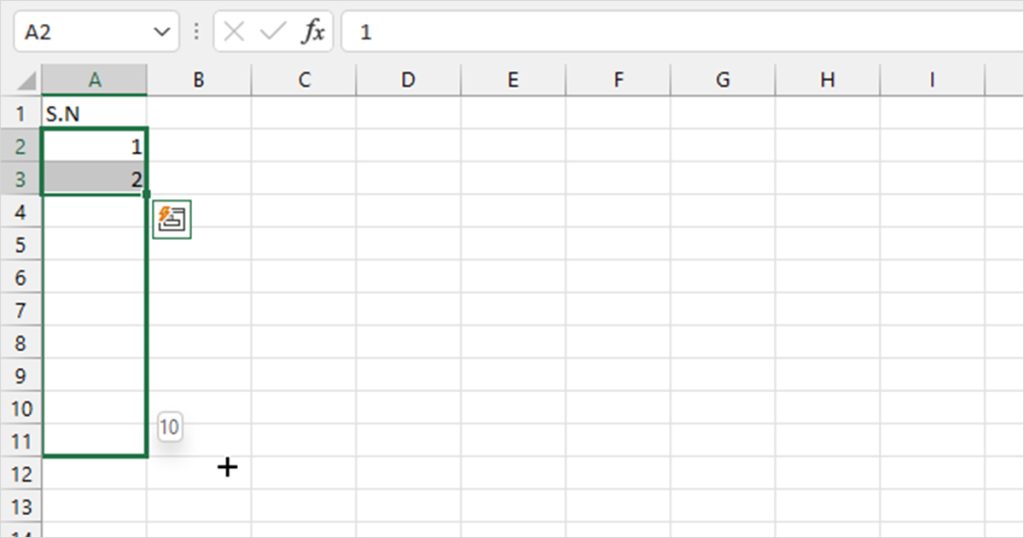 How to Automatically Add Serial Number in Excel