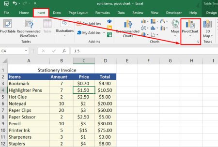 How to Add Sort Button in Excel?