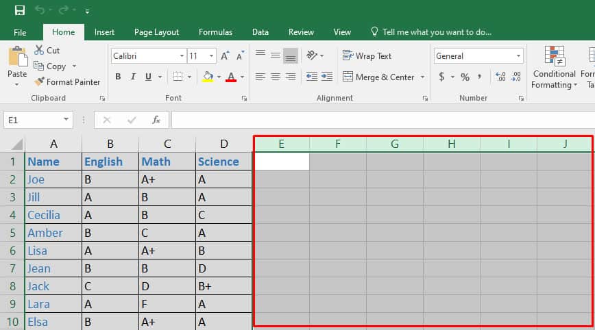 How To Limit Rows And Columns In Excel 7835