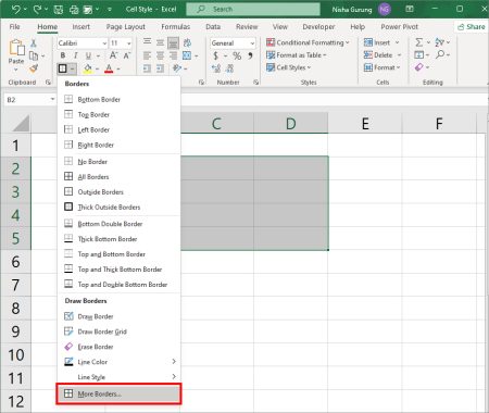 How to Make Gridlines Darker in Excel